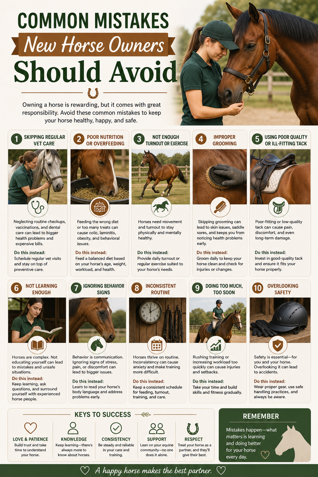 Common Mistakes New Horse Owners Should Avoid