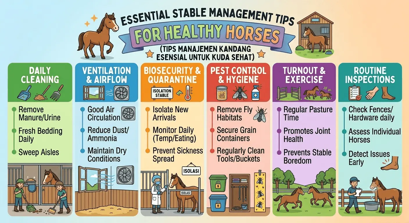 Essential Stable Management Tips for Healthy Horses Essential Stable Management Tips for Healthy Horses