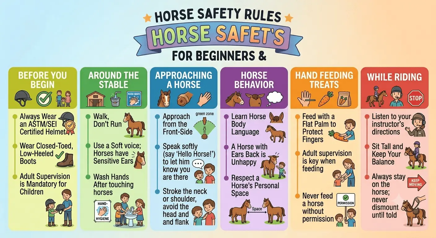 Horse Safety Rules for Beginners and Families Horse Safety Rules for Beginners and Families